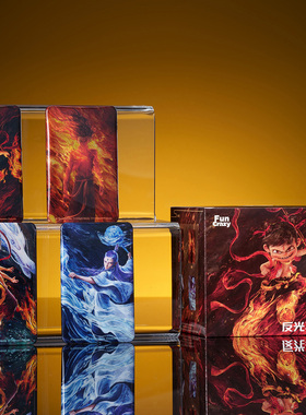 【包邮正版官方授权】哪吒2周边端盒 电影【哪吒之魔童闹海】艺术家系列反光马口铁徽章盲袋（8个/盒）疯玩 FunCrazy吧唧盲盒