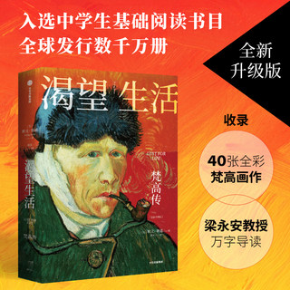 包邮 渴望生活 梵高传 从梵高开始 每个人必须是自己的太阳 欧文斯通 著 40张全彩梵高画作 梁永安教授万字导读中信