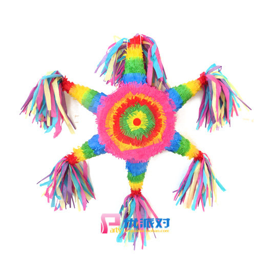 皮纳塔儿童生日派对用品聚会游戏砸糖道具敲打式pinata六角六芒星