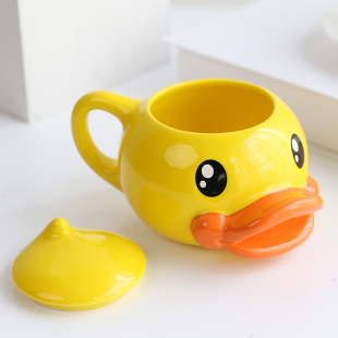 face陶瓷杯子男女学生家用马克杯创意可爱大容量情侣咖啡牛奶水杯