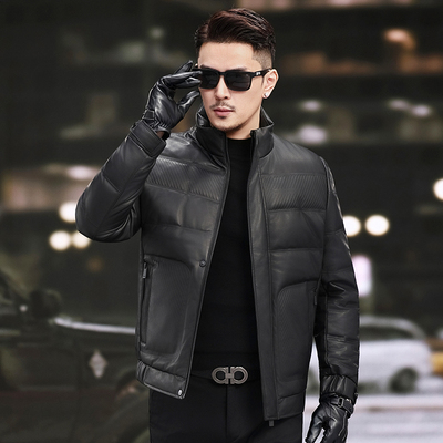 海宁头层绵羊皮真皮皮衣