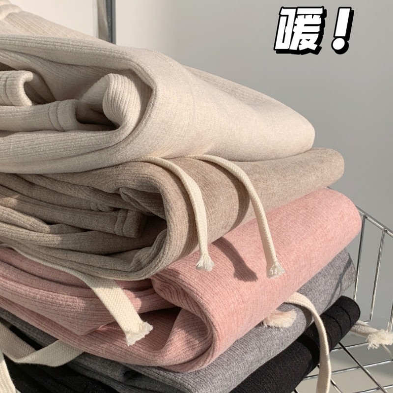 冬季加厚羊绒糯米裤女加绒保暖阔腿裤小个子150卫裤休闲直筒长裤,女装/女士精品,休闲裤,淘宝优惠券,粉丝福利购,淘宝优惠卷