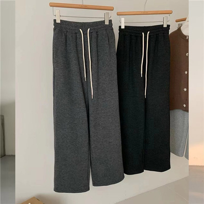 高腰韩版宽松长裤小个子显高