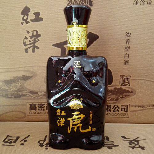 包邮莫言家乡高密红高粱三十里红浓香型纯粮食高粱酒黑虎52度1瓶