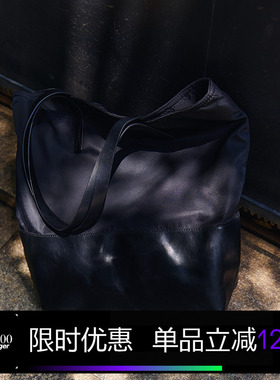 Kami anger原创设计黑色流光托特包