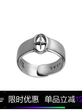 Kami anger X sidereal原创个性手工925银开口情侣戒指简约可调节