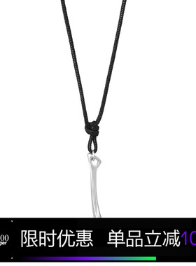 Kami anger 竖钩形吊坠原创设计手工项链中性潮