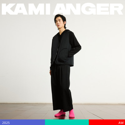 KAMIANGER RGB2025秋季新款宽松百搭V领户外双拉绗棉男士背心马甲