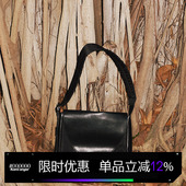 男士 Kami anger月影斜挎邮差包 斜挎皮包简约休闲单肩包