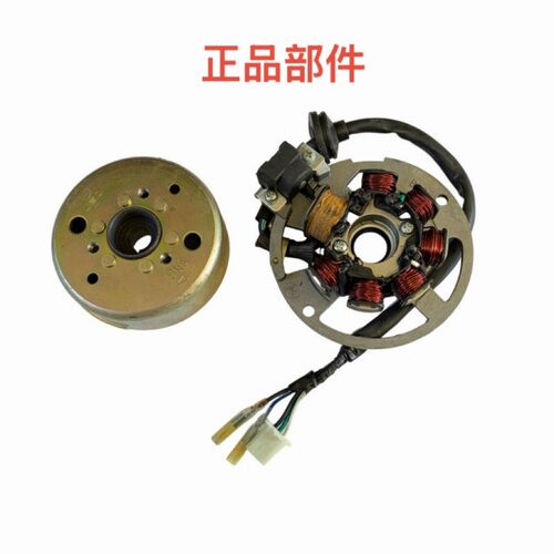 适用JOG50线圈JOG 西湖90 印王风帆90钱江50磁电机 线圈磁钢 二冲