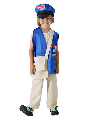 六一儿童节舞台演出服小邮差快递员角色扮演服装Mailman Costumes