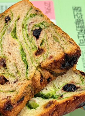 面包新语星空莓野吐司400g提子蓝莓桑椹蔓越莓干果羽衣甘蓝面包片