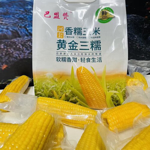 巴盟赞河套香糯玉米1.6kg甜糯黄玉米棒速食早餐代餐苞米粗粮主食