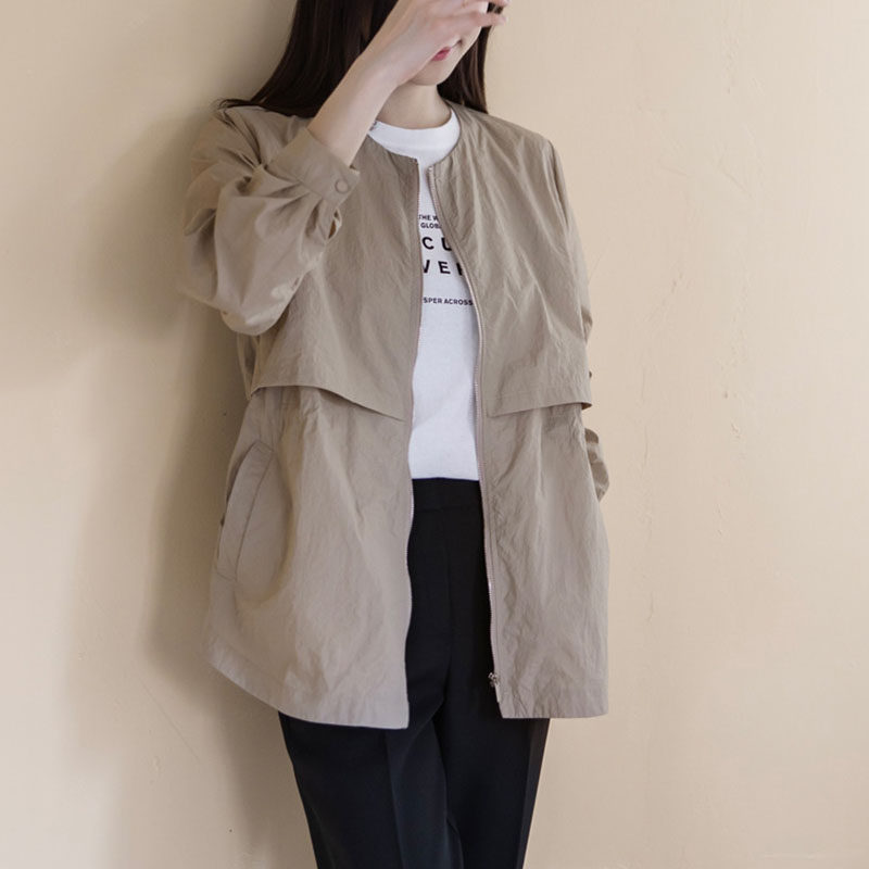 春秋短款纯棉风衣2026新款显瘦韩版上衣宽松夹克休闲外套