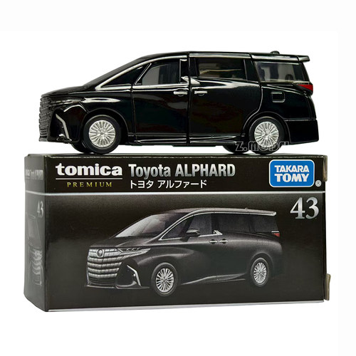 TOMY多美卡合金车模型玩具黑盒旗舰TP43埃尔法MPV保姆车955757
