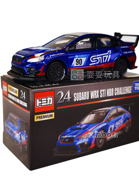 TOMY多美卡合金车模TOMICA旗舰黑盒PREMIUM 24斯巴鲁翼豹WRX STI