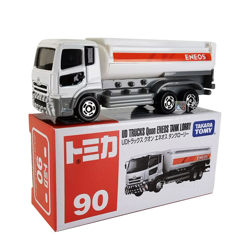 tomy多美卡仿真合金小汽车模型玩具车90号日产eneos油罐车858249