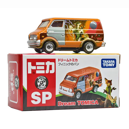 TOMICA/多美卡迪士尼正品疯狂动物城2面包车仿真合金车模型玩具