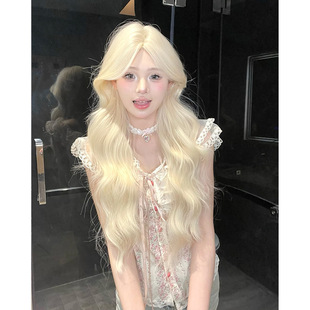 丝屿日常假发女长发全头套式仿真自然中长款波浪卷蛋卷长卷发假发