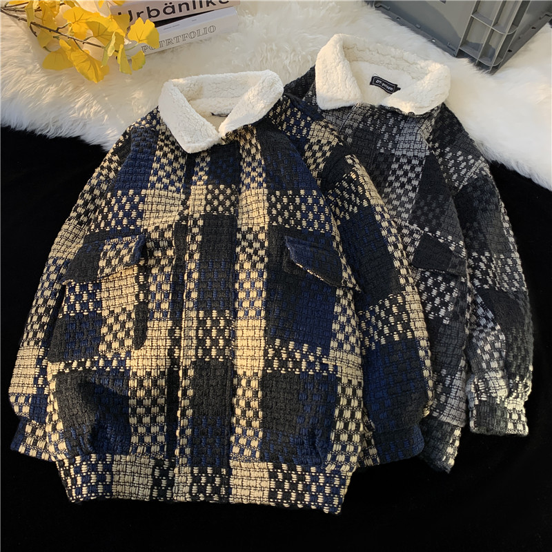 冬季新款小香风格子棉袄xz1002-1-Y75p120,男装夹克,星座906（原电商a316-1）
