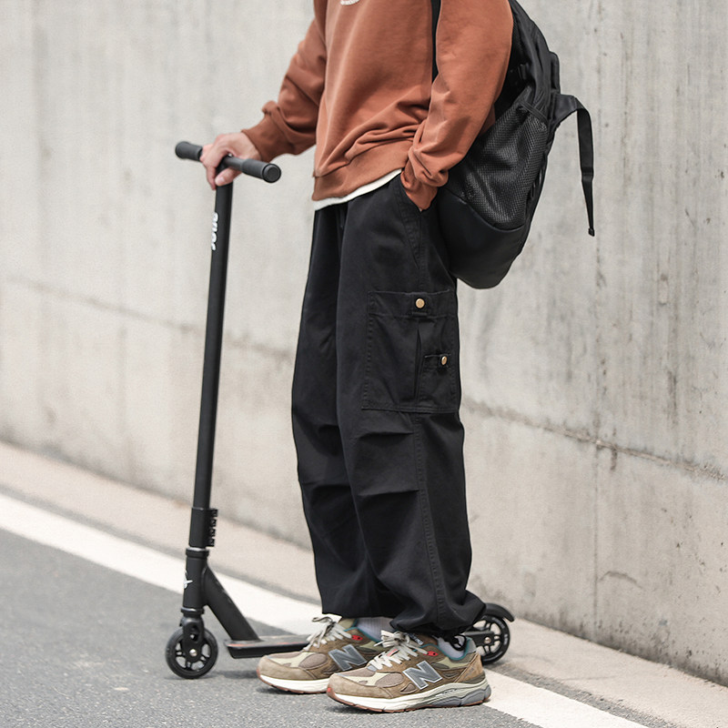 秋季新款美式复古褶皱潮流工装裤男士长裤xz1002-1-K56p60控78，男装工装外套，星座906（原电商a316-1）