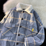 中性款!新款毛呢加绒加厚夹克潮流宽松外套xz1002-1-Y67p105控135，男装夹克，星座906（原电商a316-1）