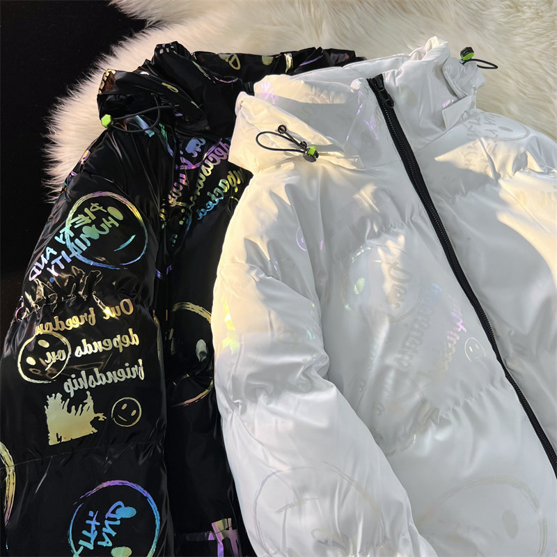 秋冬新款亮面印花加绒加厚面包服棉袄xz1002-1-Y66p128控158,男装卫衣,星座906（原电商a316-1）