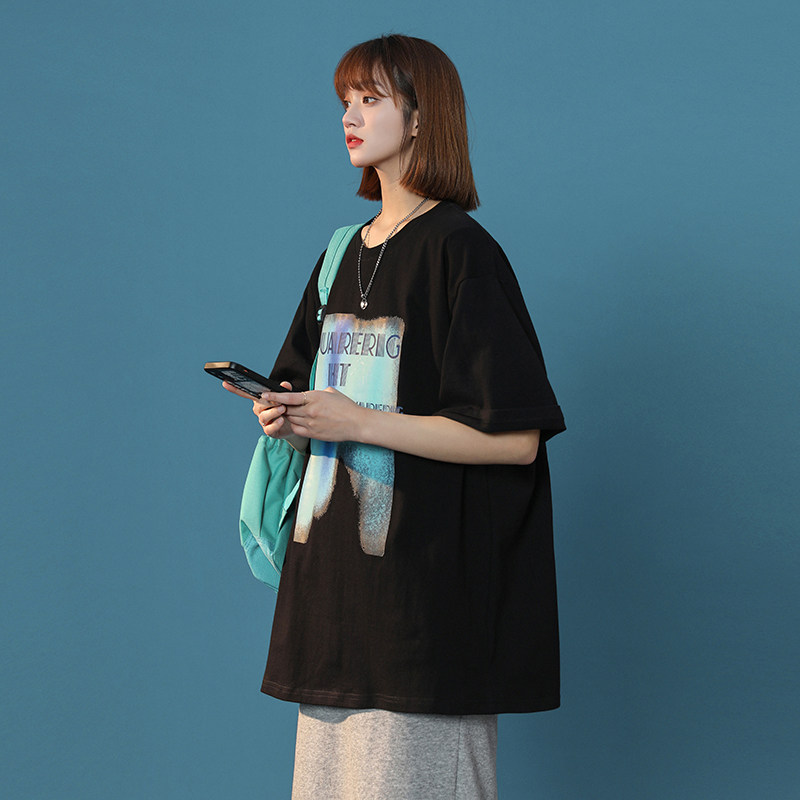 2026新款原创宽松字母印花T恤xz1002-1-Y32P25控38,男装T恤,星座906（原电商a316-1）