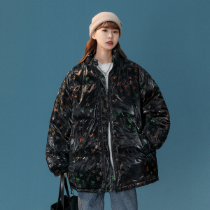 冬季新款米老鼠加厚印花潮流面包服xz1002-1-Y70p125控155