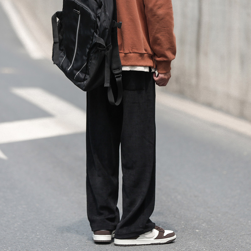 新款灯芯绒纯色休闲宽松男士卫裤长裤xz1002-1-K55p50控68,男装休闲裤,星座906（原电商a316-1）