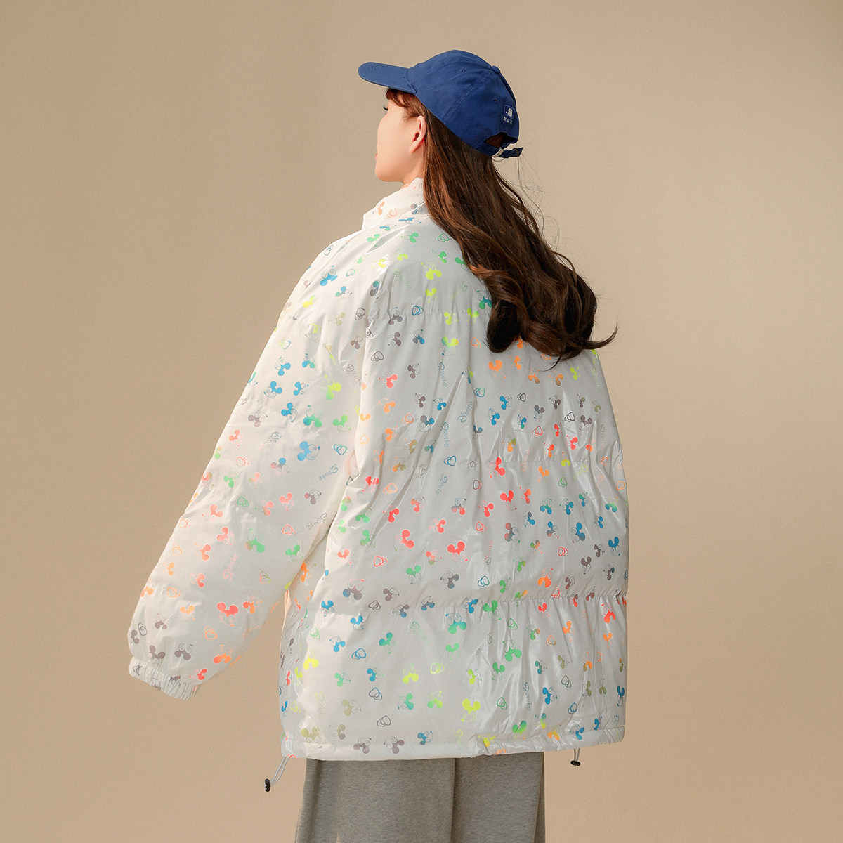 米老鼠印花棉衣外套加厚保暖男女面包服xz1002-1-Y70p125控155,男装棉衣,星座906（原电商a316-1）