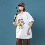 中性新款原创骰子印花棉宽松落肩体恤xz1002-1-Y31P25限39，男装T恤，星座906（原电商a316-1）