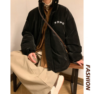 原創(chuàng)潮流冬季PU千鳥(niǎo)格棉衣xz1002-1-Y71p148控188圖片