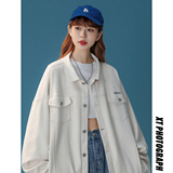 中性款！秋装新款麂皮绒夹克外套休闲鹿皮大码工装上衣，男装夹克，星座906（原电商a316-1）