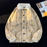 中性款!新款毛呢加绒加厚宽松外套夹克xz1002-1-Y67p105控135，男装夹克，星座906（原电商a316-1）