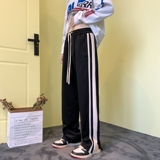 2026新款秋冬款斜纹运动裤潮牌拉链拖地男长裤xz1002-1-K50P55，女装休闲裤，星座906（原电商a316-1）