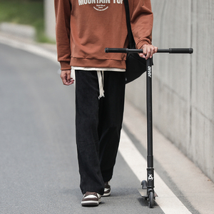 春秋季新款灯芯绒休闲宽松男士卫裤xz1002-1-K55p50控68图片