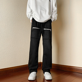 2026新款美式休闲拉链拖地裤潮牌长裤xz1002-1-K52p65控85，男装休闲裤，星座906（原电商a316-1）