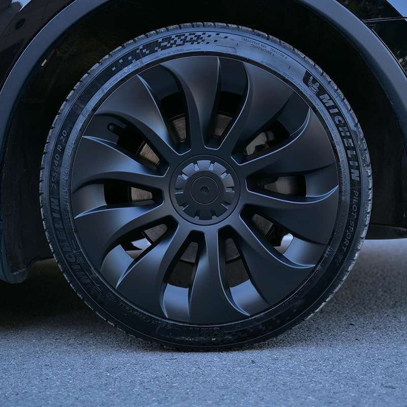 特斯-拉Modely轮毂盖罩20寸轮胎盖旋风锋装饰改装色护圈帽套包边