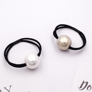 新款韩版大球发绳高端同款百搭夸张皮筋ins网红发圈少女丸子头绳