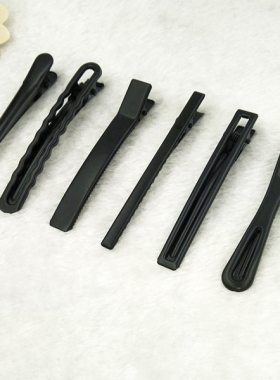 发饰韩国简约黑色大号鸭嘴夹刘海发夹发卡日韩边夹一字夹盘发饰品