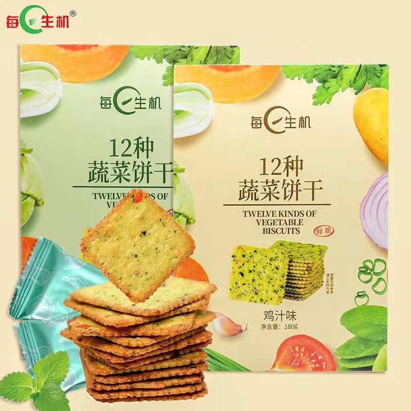每日生機12種蔬菜蘇打餅干雞汁味