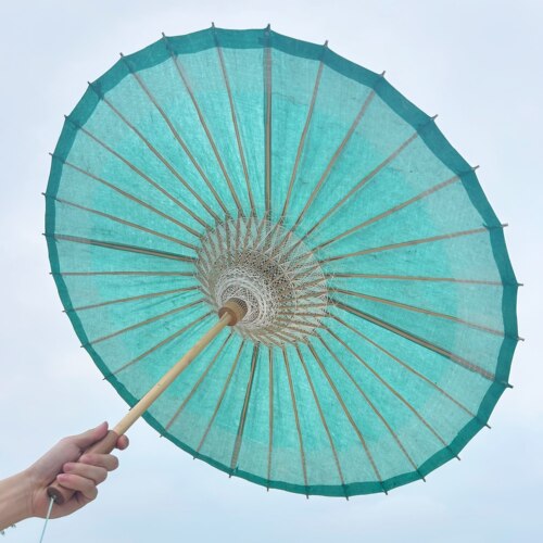 物新工坊油纸伞浅碧非遗手工伞