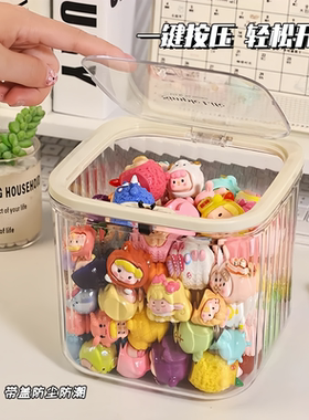 儿童发饰收纳盒桌面大容量带盖子首饰盒女生皮筋发圈发夹萌粒整理