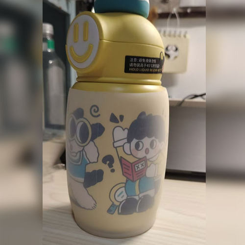 硅胶杯套适配cocomango笑脸吸管保温杯加厚透白防磨防磕碰硅胶套