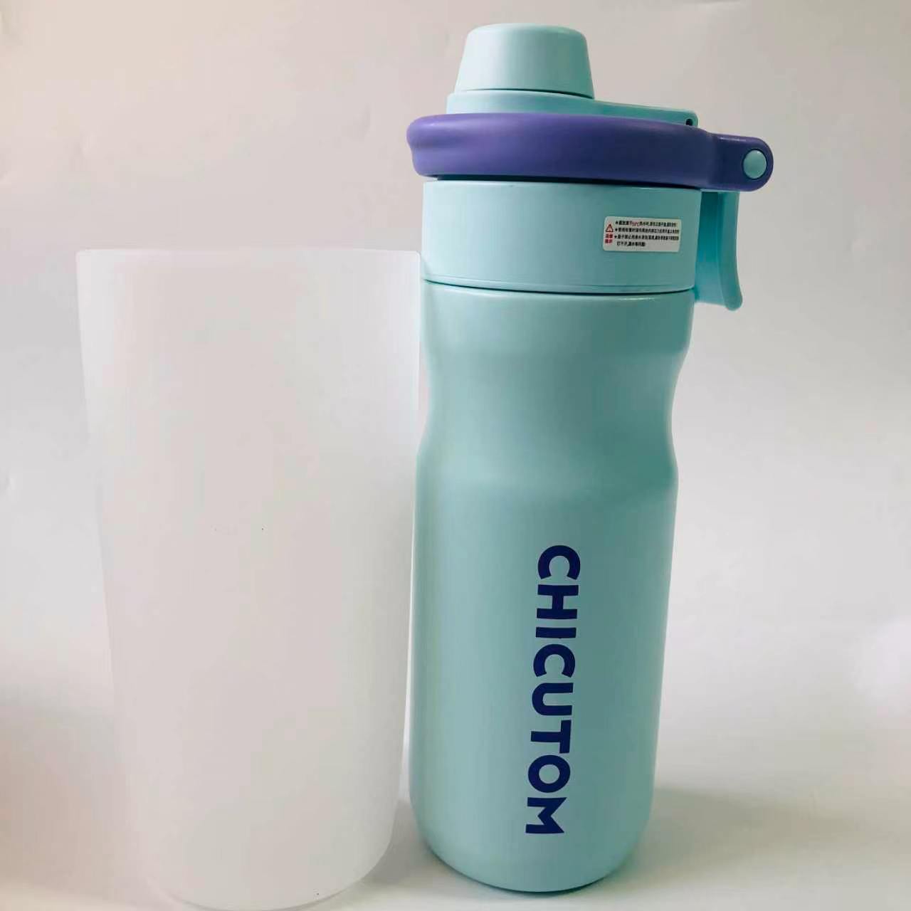 硅胶杯套奇古堂保温保冷喷雾水杯运动健身吸管杯防摔保护套图片