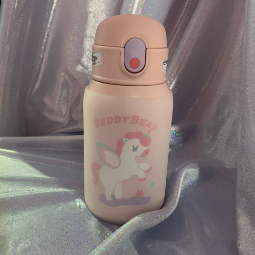 BEDDYBEAR保温杯硅胶杯套波点动物儿童保温杯硅胶防摔杯套透明