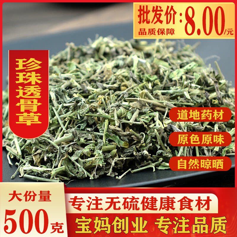 中药材透骨草正品珍珠透骨草500克包邮野生透骨草茶新货泡酒 泡脚