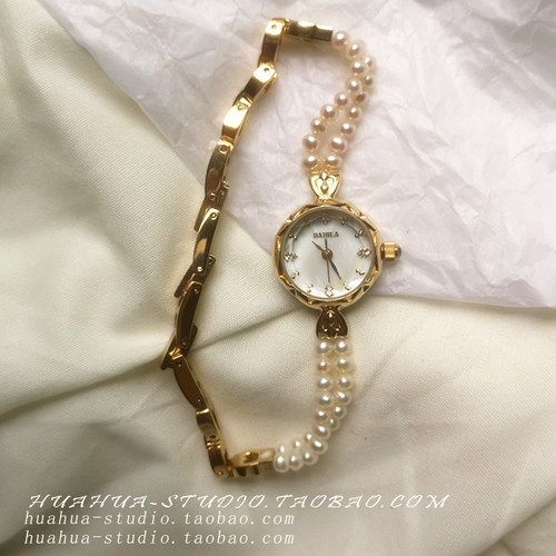 珍珠链小众复古风vintage表盘