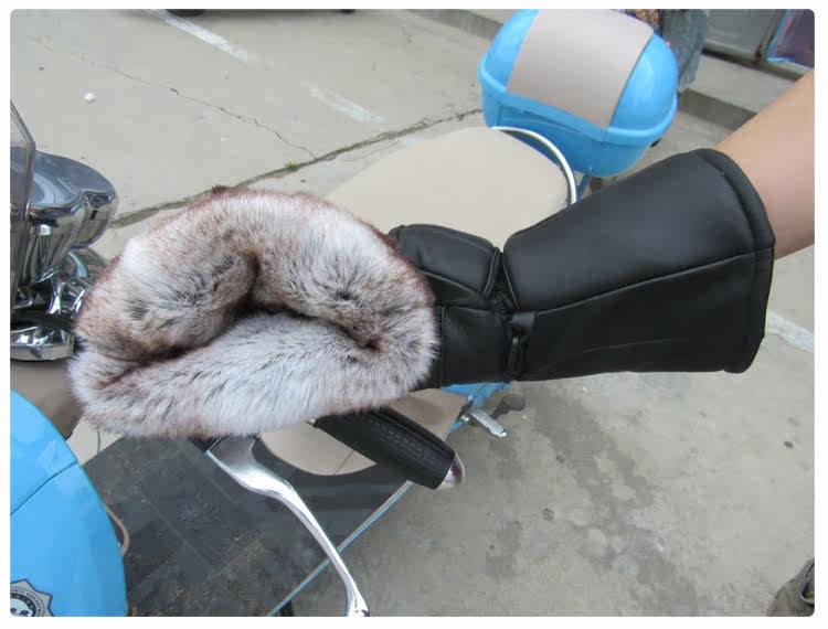 Gants pour homme      en peau de mouton - Ref 2781309 Image 4